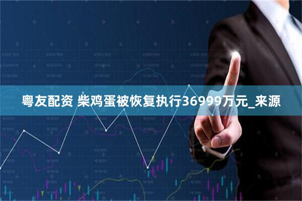 粤友配资 柴鸡蛋被恢复执行36999万元_来源