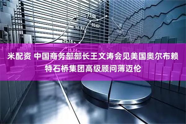 米配资 中国商务部部长王文涛会见美国奥尔布赖特石桥集团高级顾问薄迈伦